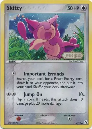 64/92 Skitty LM Common Reverse Holo