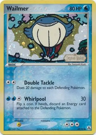 69/92 Wailmer LM Common Reverse Holo