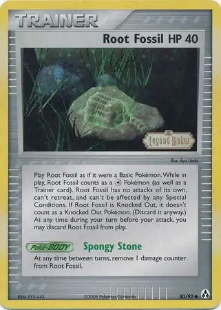 80/92 Root Fossil LM Common Reverse Holo