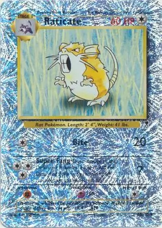 61/110 Raticate LC Uncommon Reverse Holo