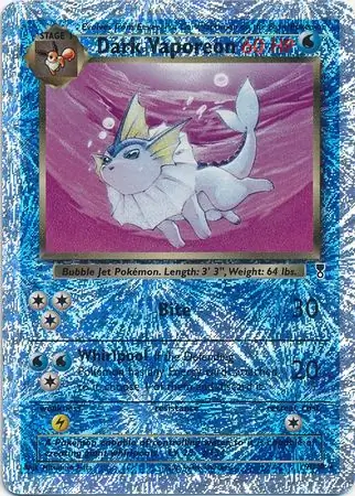 9/110 Dark Vaporeon LC Rare Holo Reverse Holo