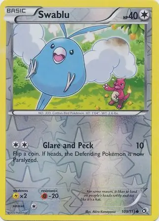 103/113 Swablu LTR Common Reverse Holo