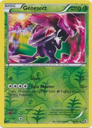 16/113 Genesect LTR Rare Holo Reverse Holo