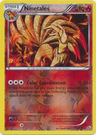 21/113 Ninetales LTR Rare Reverse Holo