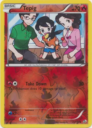 25/113 Tepig LTR Common Reverse Holo