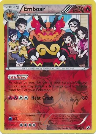 27/113 Emboar LTR Rare Holo Reverse Holo