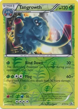 2/113 Tangrowth LTR Rare Reverse Holo