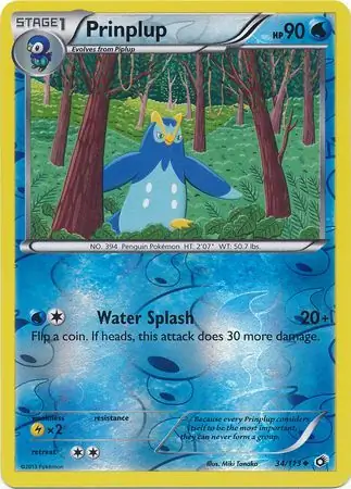 34/113 Prinplup LTR Uncommon Reverse Holo