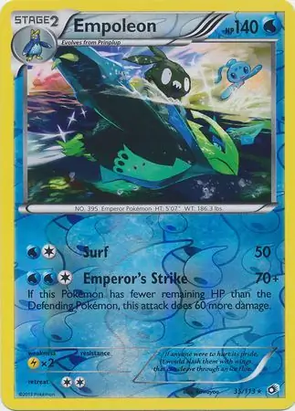 Empoleon Legendary Treasures 35/113 Rare Reverse Holo
