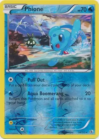 Phione Legendary Treasures 36/113 Rare Reverse Holo