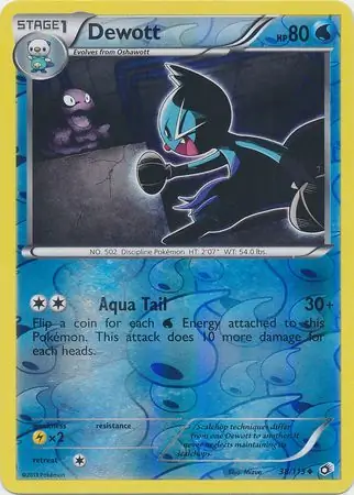 38/113 Dewott LTR Uncommon Reverse Holo
