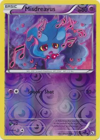 57/113 Misdreavus LTR Common Reverse Holo