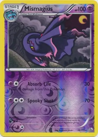 58/113 Mismagius LTR Rare Reverse Holo