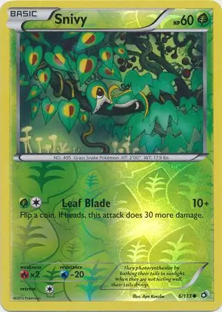 6/113 Snivy LTR Common Reverse Holo