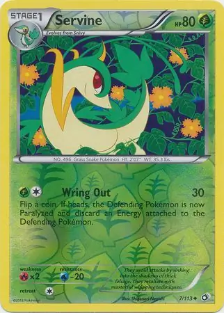 7/113 Servine LTR Uncommon Reverse Holo