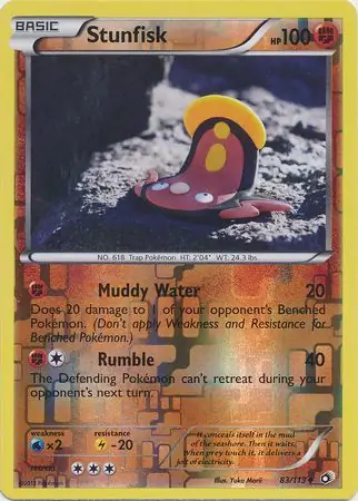 83/113 Stunfisk LTR Uncommon Reverse Holo