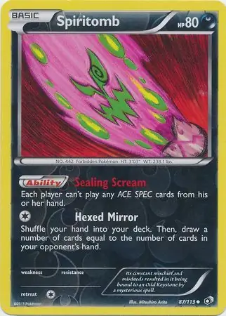 Spiritomb Legendary Treasures 87/113 Uncommon Reverse Holo
