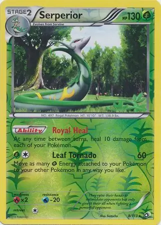 8/113 Serperior LTR Rare Holo Reverse Holo