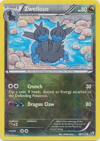 98/113 Zweilous LTR Uncommon Reverse Holo