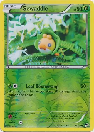 9/113 Sewaddle LTR Common Reverse Holo