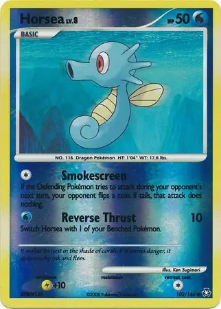 102/146 Horsea LA Common Reverse Holo