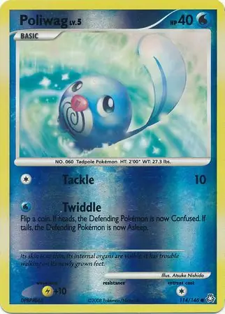 114/146 Poliwag LA Common Reverse Holo