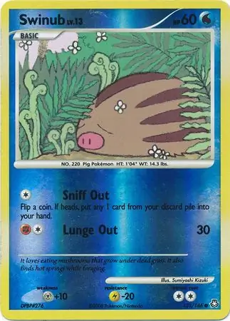 123/146 Swinub LA Common Reverse Holo