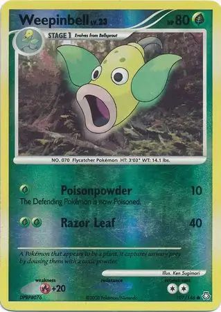127/146 Weepinbell LA Common Reverse Holo