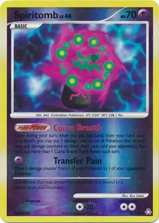 16/146 Spiritomb LA Rare Holo Reverse Holo