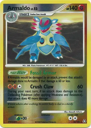 18/146 Armaldo LA Rare Reverse Holo