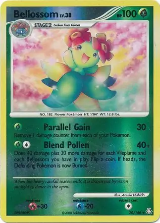 20/146 Bellossom LA Rare Reverse Holo