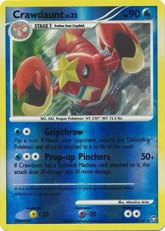 22/146 Crawdaunt LA Rare Reverse Holo