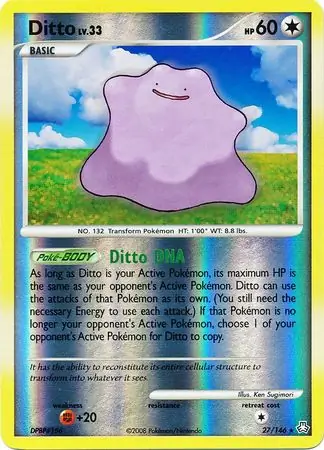 27/146 Ditto LA Rare Reverse Holo