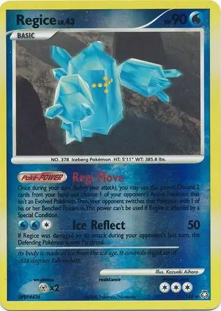 36/146 Regice LA Rare Reverse Holo