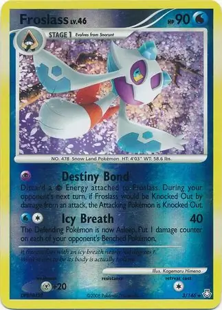 3/146 Froslass LA Rare Holo Reverse Holo