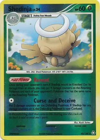 40/146 Shedinja LA Rare Reverse Holo
