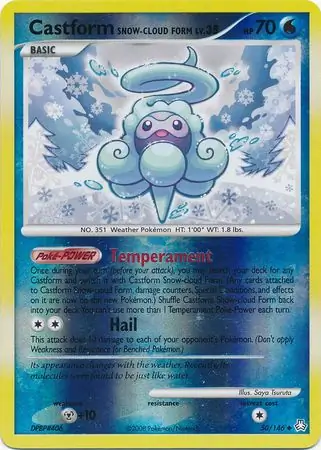50/146 Castform Snow-cloud Form LA Uncommon Reverse Holo