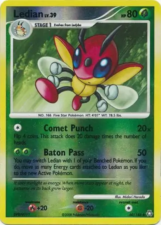 60/146 Ledian LA Uncommon Reverse Holo