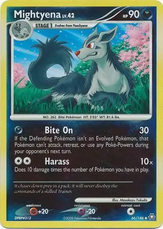 66/146 Mightyena LA Uncommon Reverse Holo