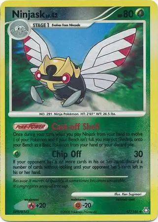67/146 Ninjask LA Uncommon Reverse Holo
