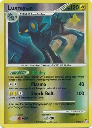 8/146 Luxray LA Rare Holo Reverse Holo