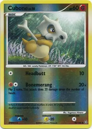 90/146 Cubone LA Common Reverse Holo