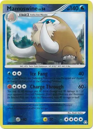 9/146 Mamoswine LA Rare Holo Reverse Holo