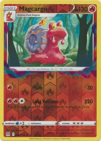 022/196 Magcargo LOR Rare Reverse Holo