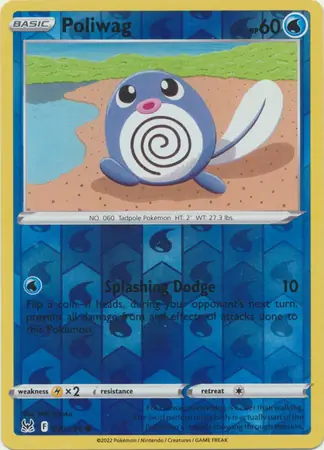 030/196 Poliwag LOR Common Reverse Holo