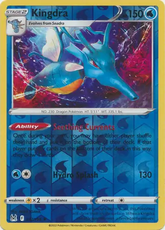 037/196 Kingdra LOR Rare Holo Reverse Holo