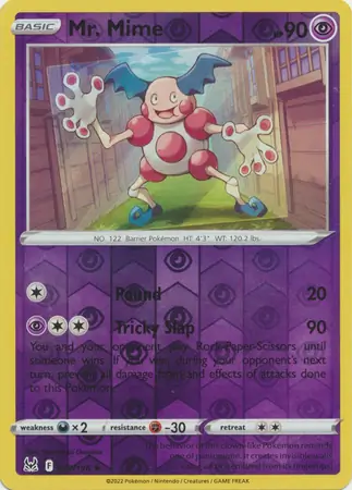 067/196 Mr. Mime LOR Rare Reverse Holo