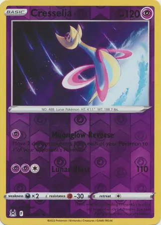 074/196 Cresselia LOR Rare Holo Reverse Holo