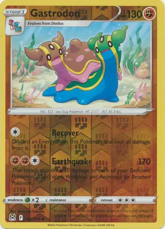 102/196 Gastrodon LOR Uncommon Reverse Holo