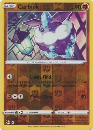108/196 Carbink LOR Uncommon Reverse Holo